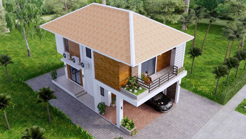 НА ИЗПЛАЩАНЕ - Двуетажна сглобяема къща с 2 спални, 138 кв. м