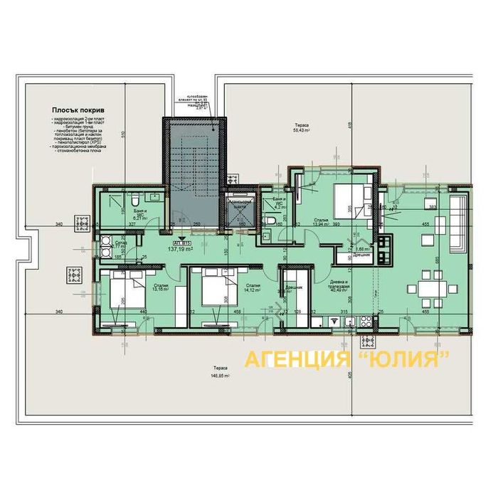 Продава се Многостаен апартамент в Пловдив, Остромила - 370 кв.м за 496 €/кв.м - Снимка #23