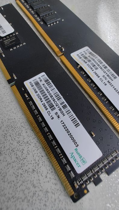 Memorie APACER 8GB (1x8GB) DDR4 2666MHz CL19 1.2V