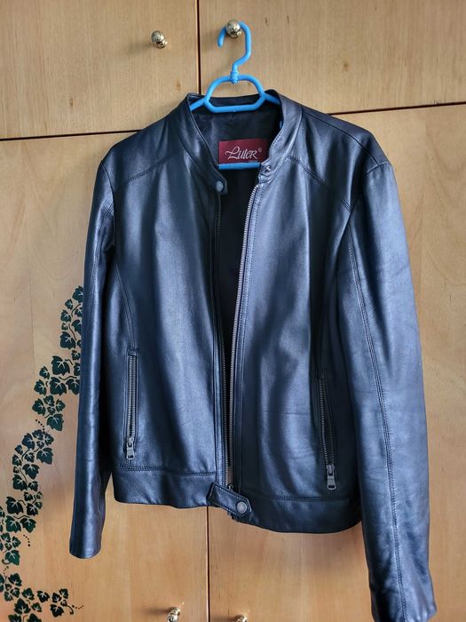 Черно яке,естествена кожа