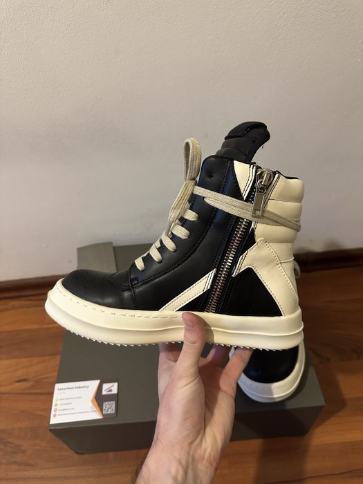 Rick Owens Lido Geobasket Black Milk