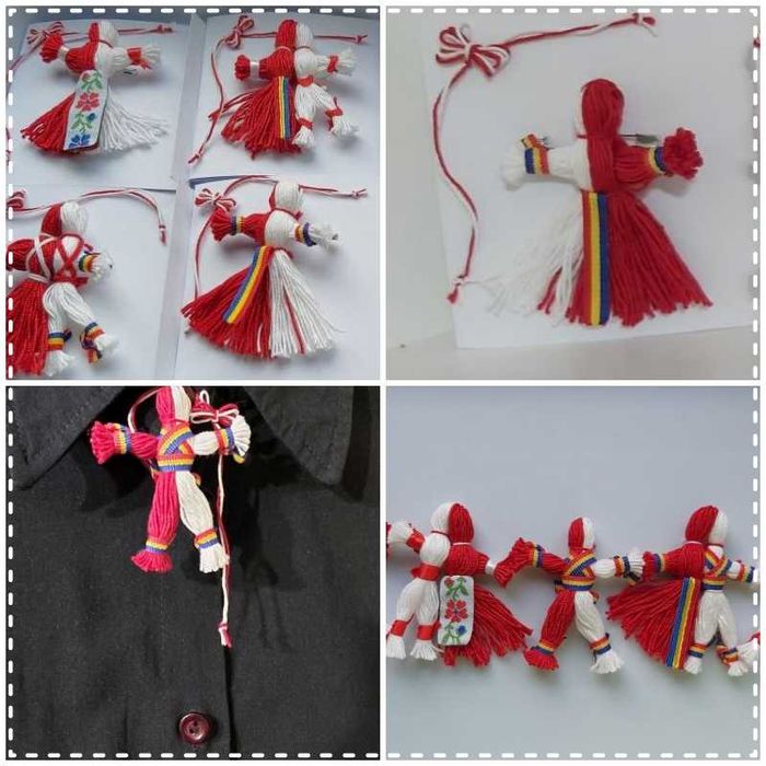 Mărțișor fată/băiat fire bumbac