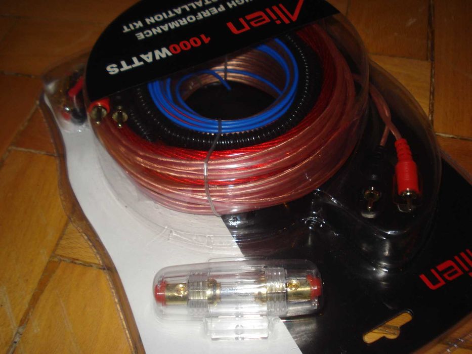 set cabluri instalatie audio masina amplificator subwoofer 1000w