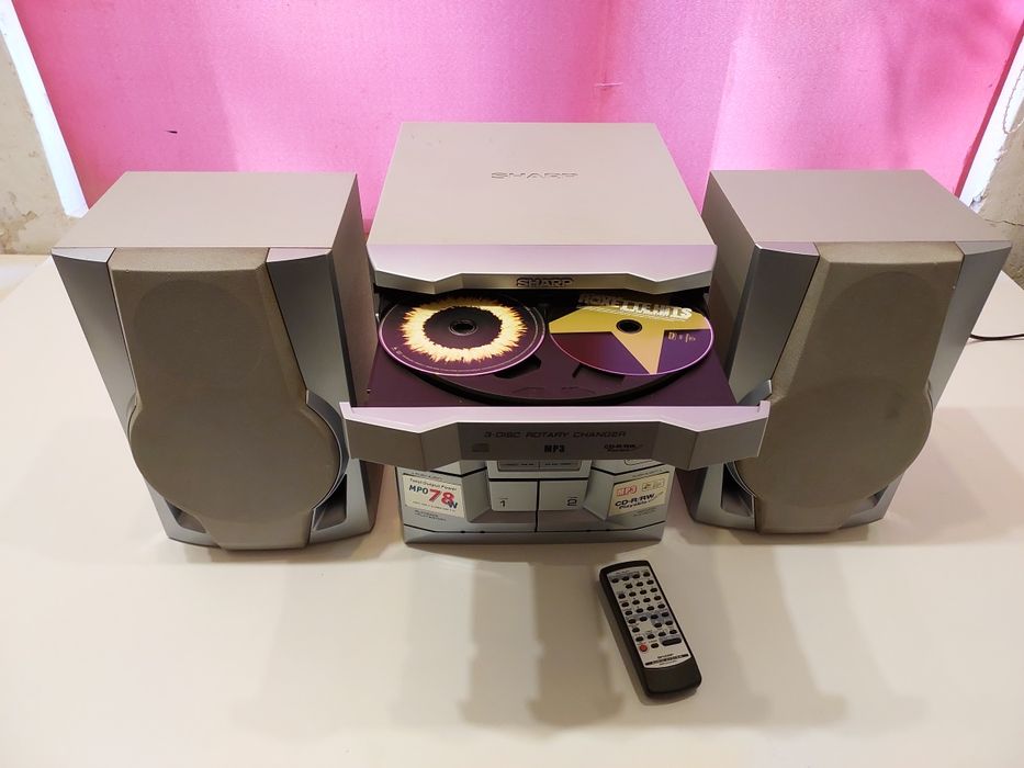 Combină audio Sharp MPX100H. CD/ MP3/ Tape / Tuner. Totul funcțional.