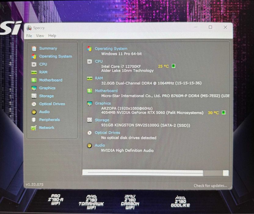OFERTA PC Gaming i7 12700K RTX 5060 cu 32 Gb Ram 1 TB SSD CS2 FIVEM