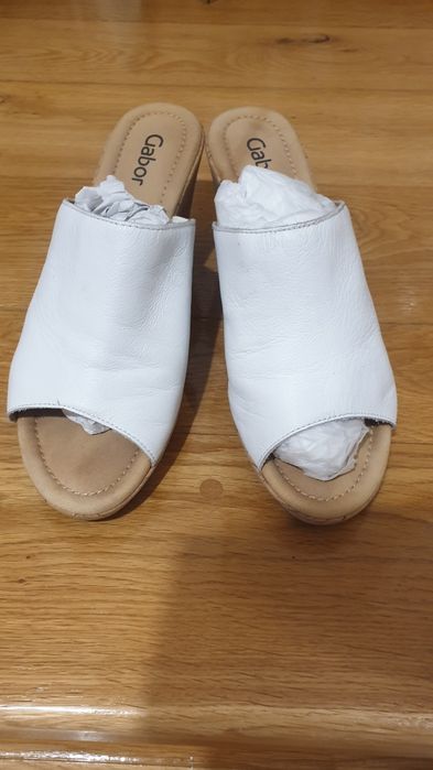 Papuci piele, 41, talpa ortopedica, Gabor
