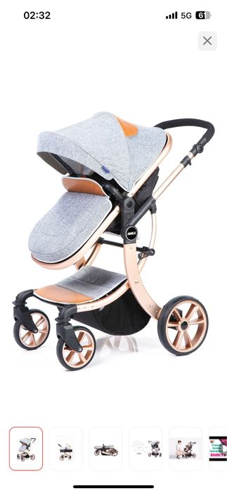 Коляска в отличном состоянии упакована