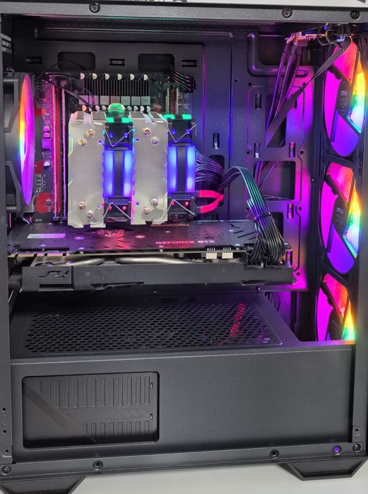 Pc Gaming i7 16gb SSD HDD GTX nvidia 8gb RGB win 11 licență office