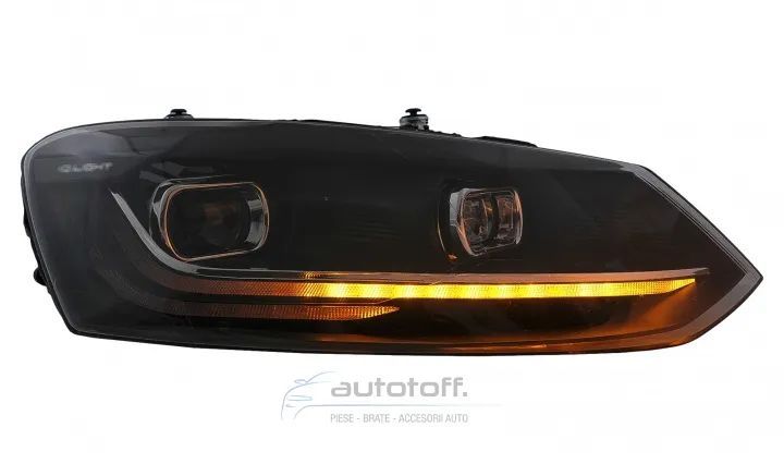Faruri LED compatibile cu VW Polo 6R 6C (2010-2017) Sermnalizare Dinamica