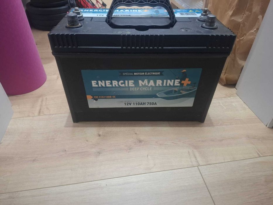 Baterie 12V 'Energie Marine +' pentru motor electric barca sau pentru rulota 110AH 750A
