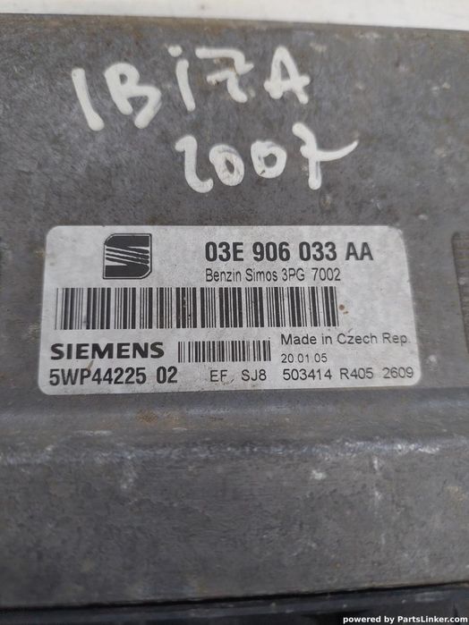 Calculator Ecu Seat Ibiza Iv (6L1) [ 2002 - 2009 ] Oem 03E906033Aa
