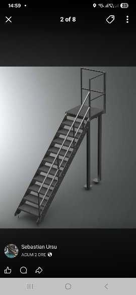 Scări metalice galvanizate