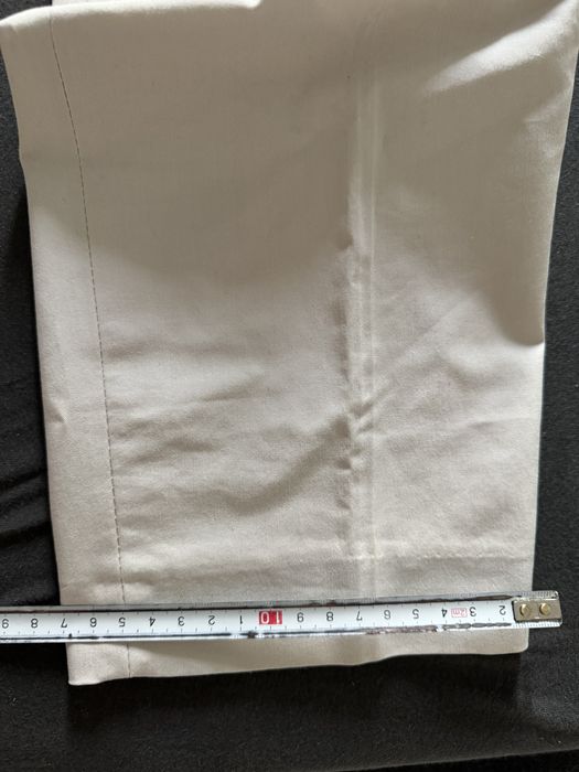 Pantaloni albi crem Zara marime 40 bumbac eleganti