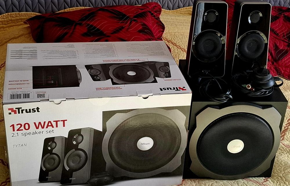 **Urgent** Set Boxe+Subwoofer Trust Tytan 2.1 120w
