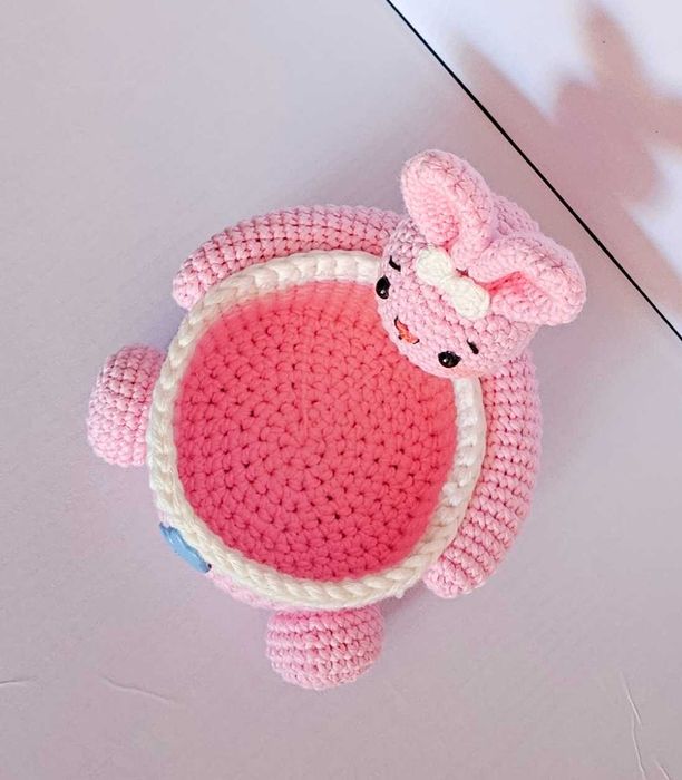 Cosulet Iepuras Handmade crosetat Amigurumi