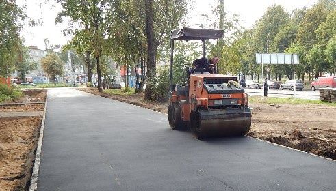 Работы по благоустройству территорий.