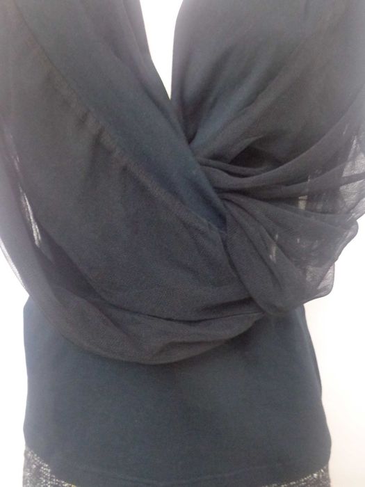 Top bumbac & tull Ivan Grundahl gri marimea L