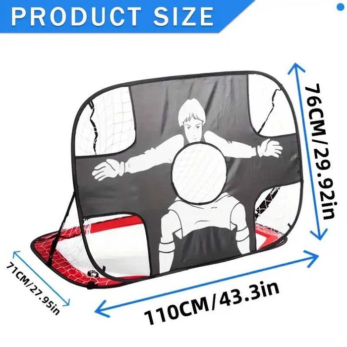 Футболна врата с целеви зони