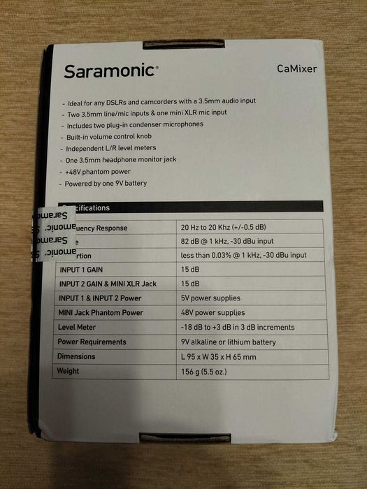 Saramonic CaMixer аудио миксер с фантомно сключване XLR