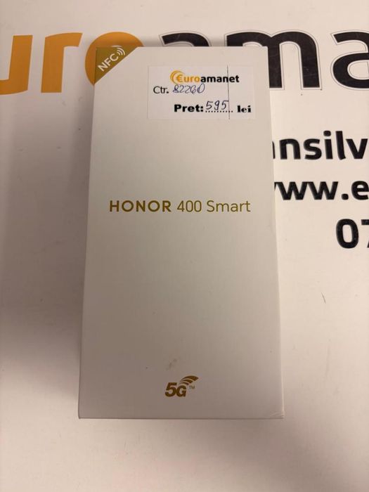 Telefon Honor 400 Smart, 5G, Dual SIM, 128GB, 4GB RAM, Black -T-