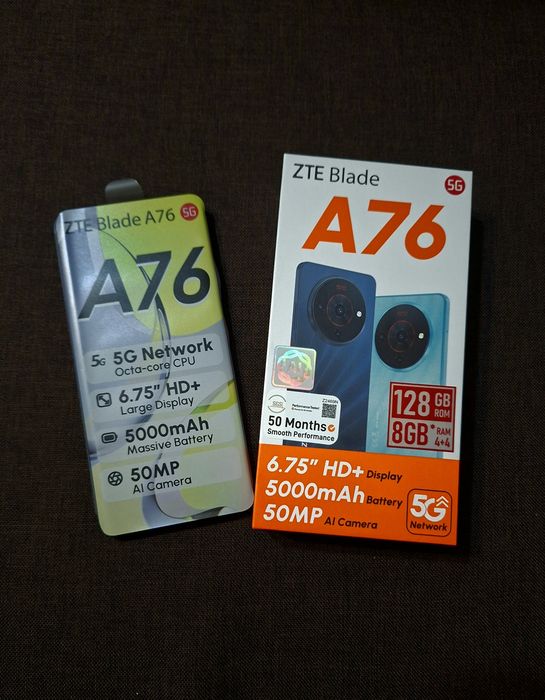 Телефон  ZTE A76 5G 128 GB