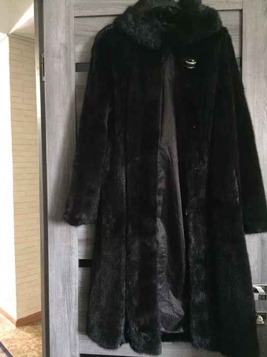 Шуба норка с капешоном