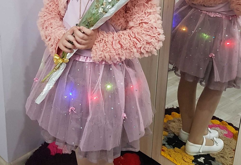 Надиплена светеща поличка-6-7 год.