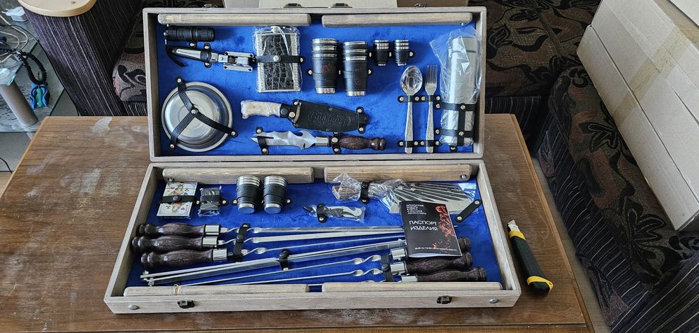 Шашлычный набор-складной столик