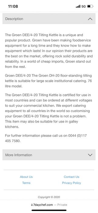 Казан 80л за варене на ток GROEN с индиректно нагряване с водна риза