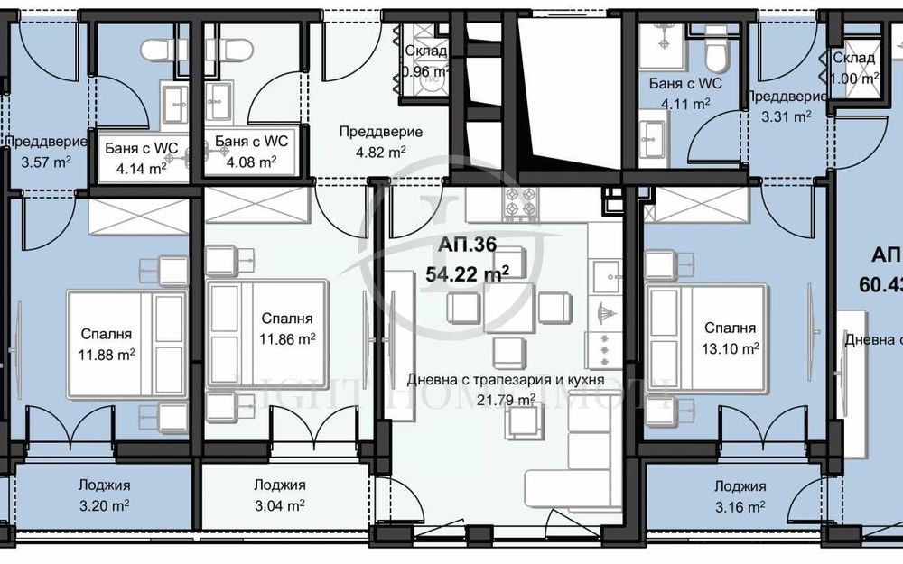 Продава се Двустаен апартамент в Пловдив, Христо Смирненски - 75 кв.м за 725 €/кв.м - Снимка #3