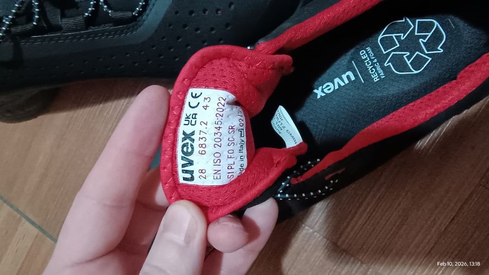 Pantofi de protecție Uvex 1 G2 ESD S1 P SRC Mărime 43 68372