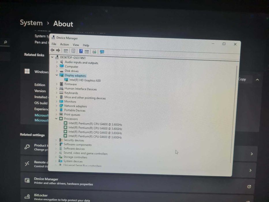 Vand-PC-Intel-G-4600-3,60Ghz-Quad Core-DDR-4-8G-HDD-500G
