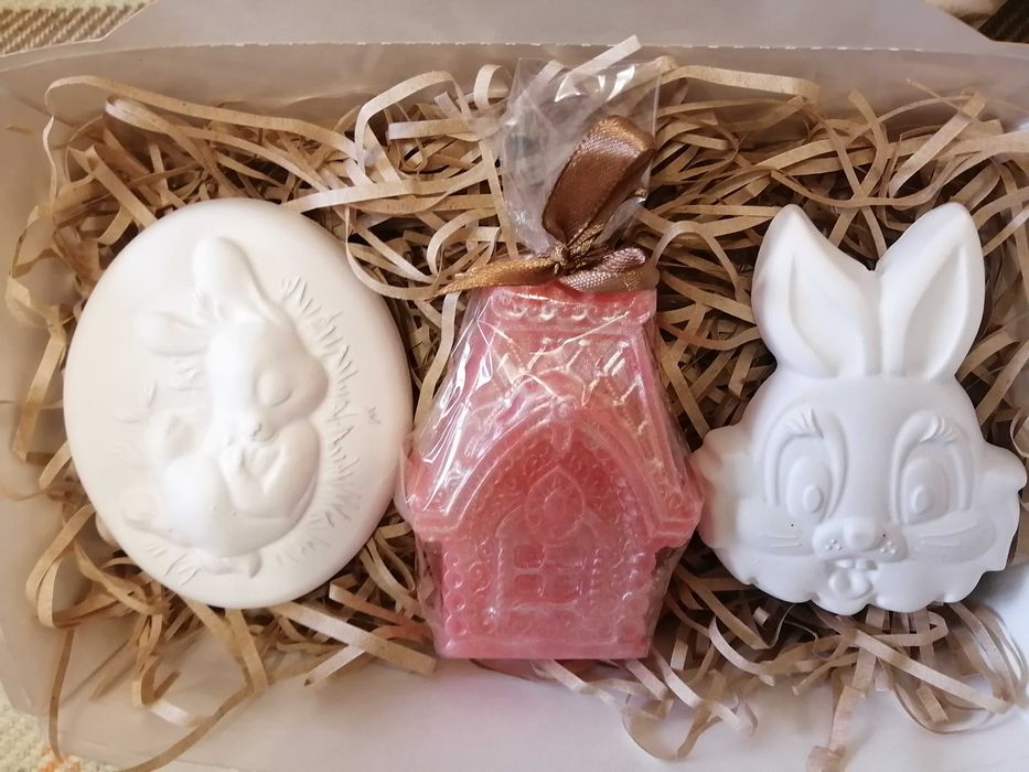 Наборы для творчества из гипса +мыло