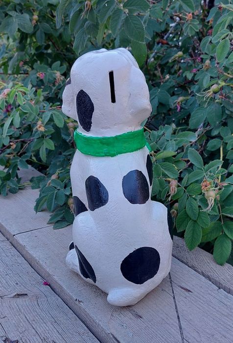 Копилка собачка ручная работа