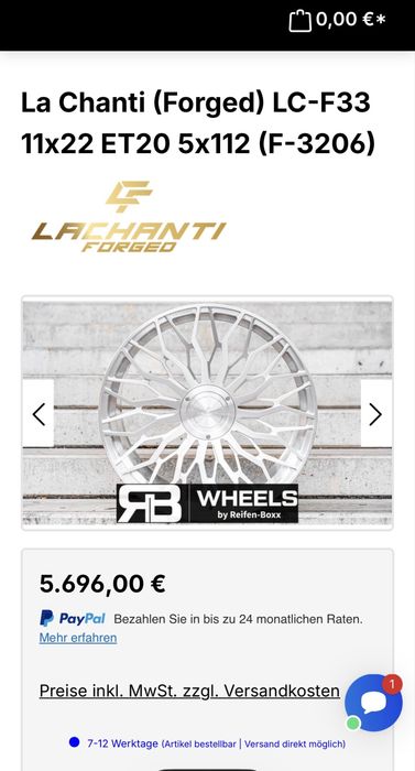 Jante Premium- LA CHANT1 R 22