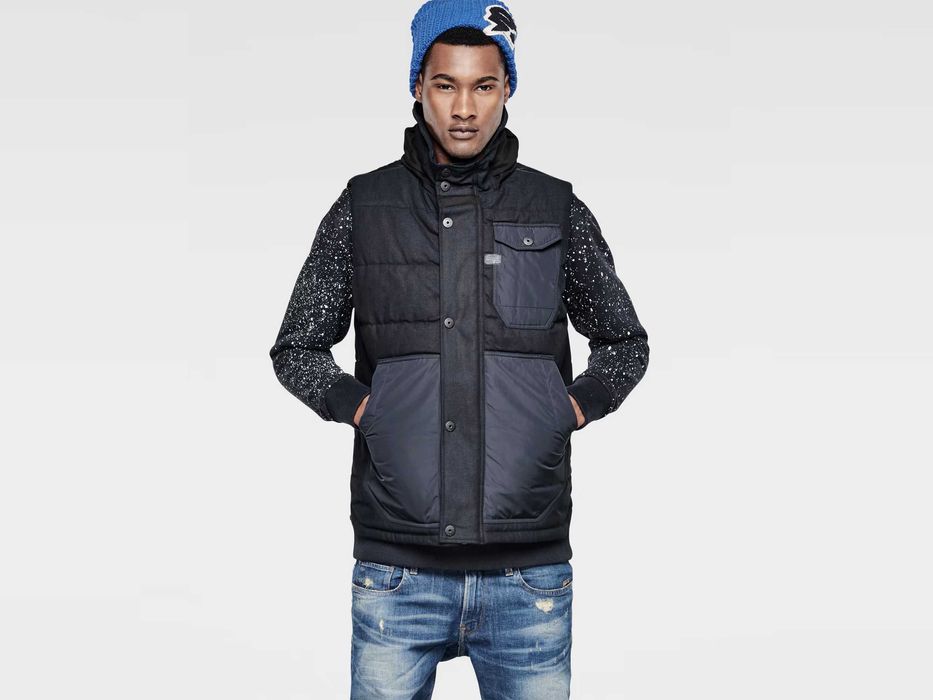 G-STAR RAW Wolker Vest Мъжки Пухен Елек с Джобове M