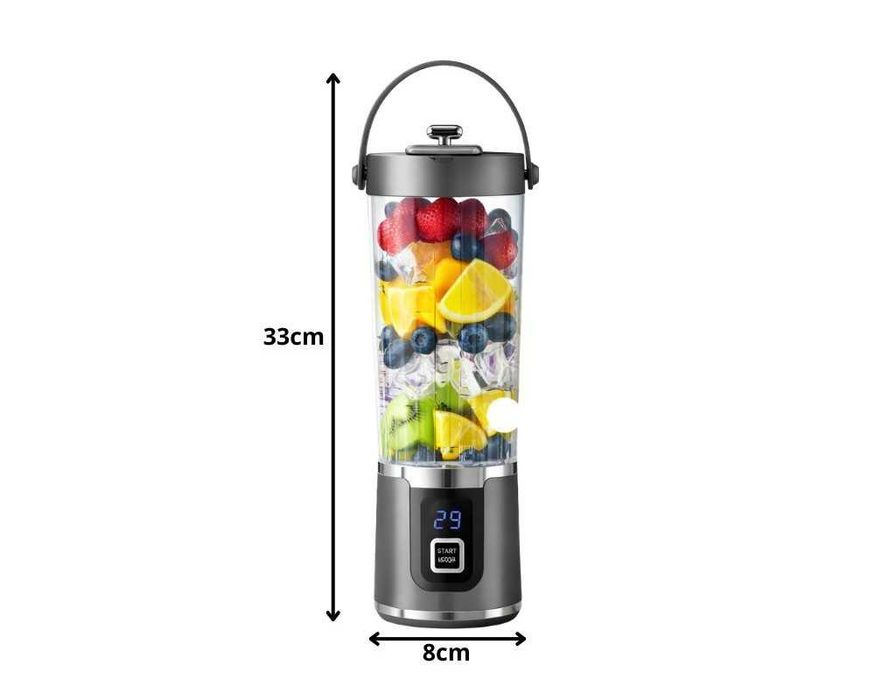 Shaker electric portabil USB ptr. proteine smoothie 500ml reincarcabil