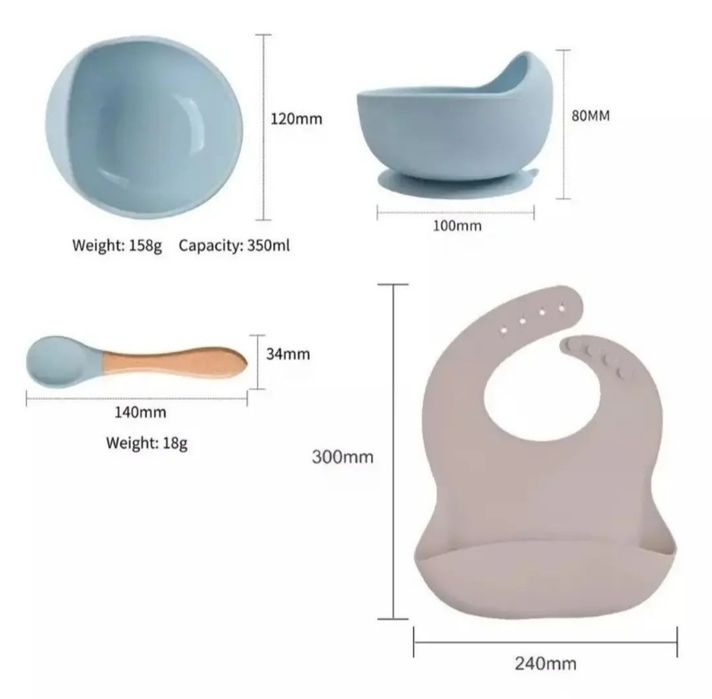 Силиконовый набор 3в1