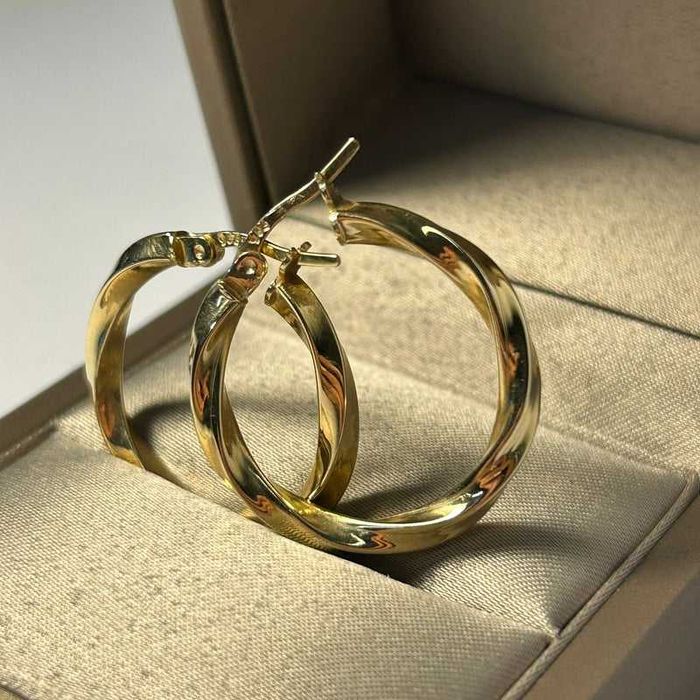 Cercei creole răsucite din aur 14K – 3,56 g