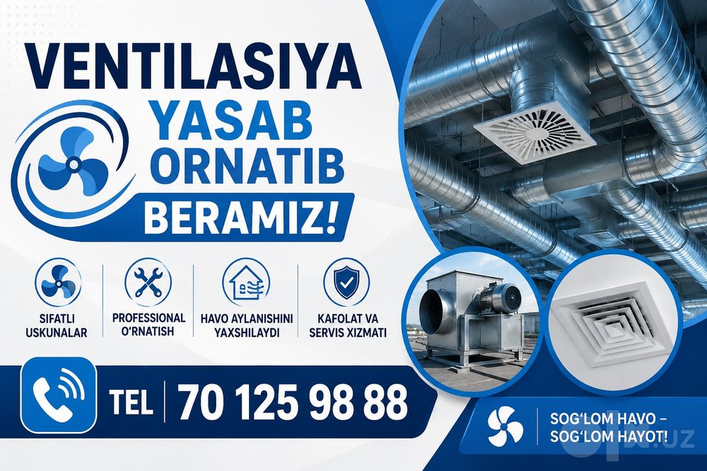 Ventilasiya yasab oʻrnatish