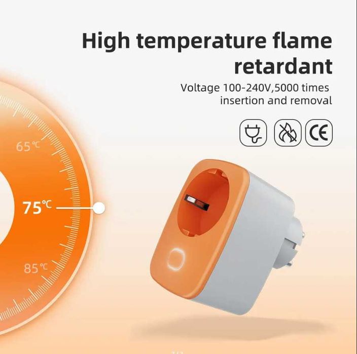 новая "Умная" розетка - 20А - Wi-Fi - с приложением - гарантия