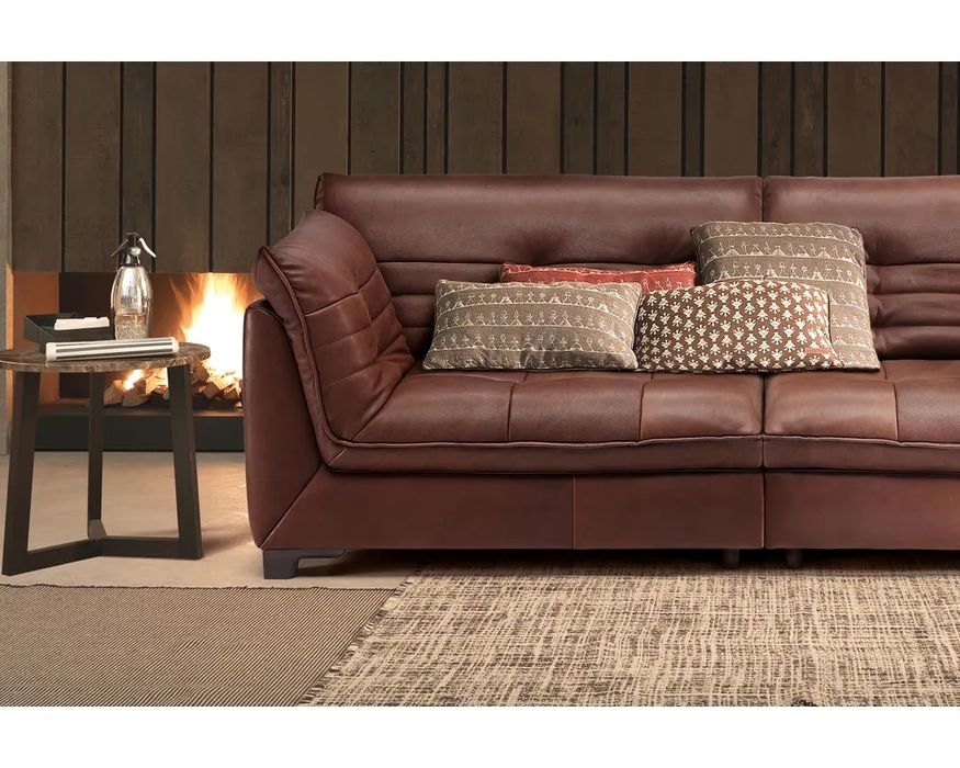 Диван и табуретка Natuzzi Editions B895 Intrigo - Естествена кожа