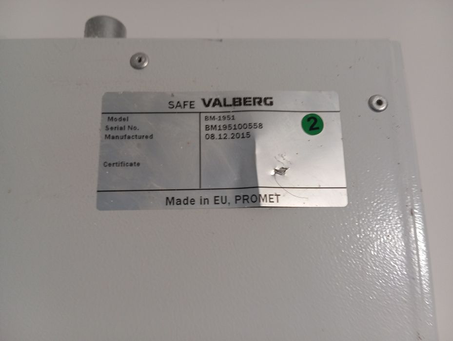 Сейф за документи  VALBERG