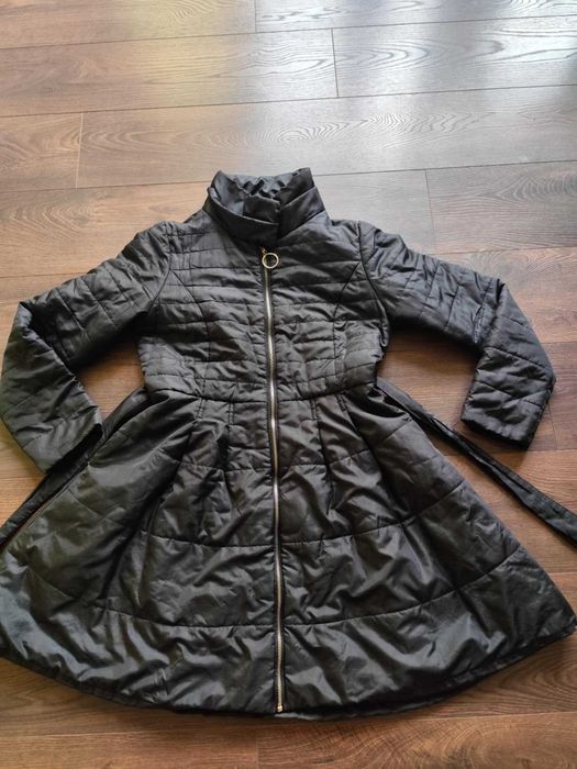 Дамско черно яке камбана