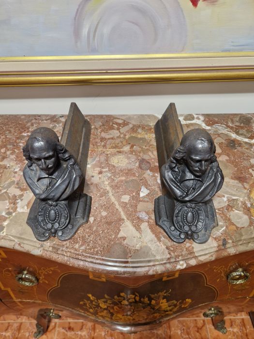 Уникални антикварни френски стойки за пред камина