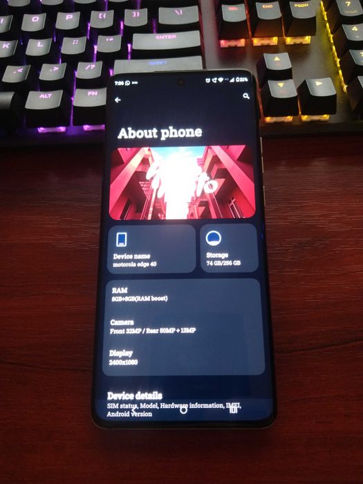 Vand Motorola Edge 40 16 gb ram 256 gb
