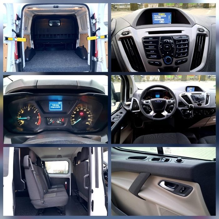 ~Ford Transit Custom~6 locuri si marfa~An 2017~Motor 2l TDCI~Euro6~Carte service~