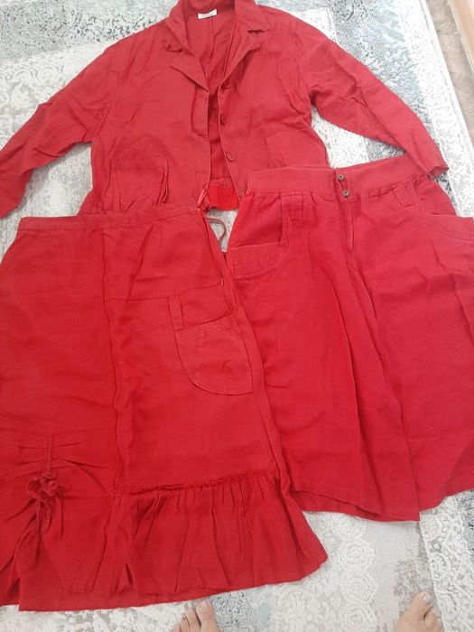 Пиджак, шорты-юбка, юбка