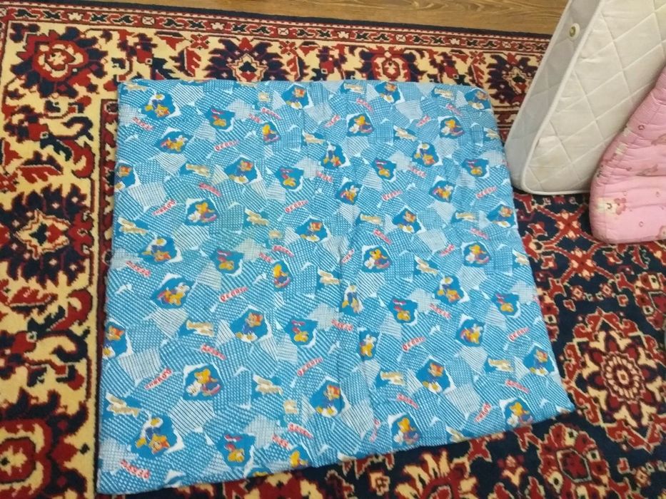 одеяльце детское ватное и байковое