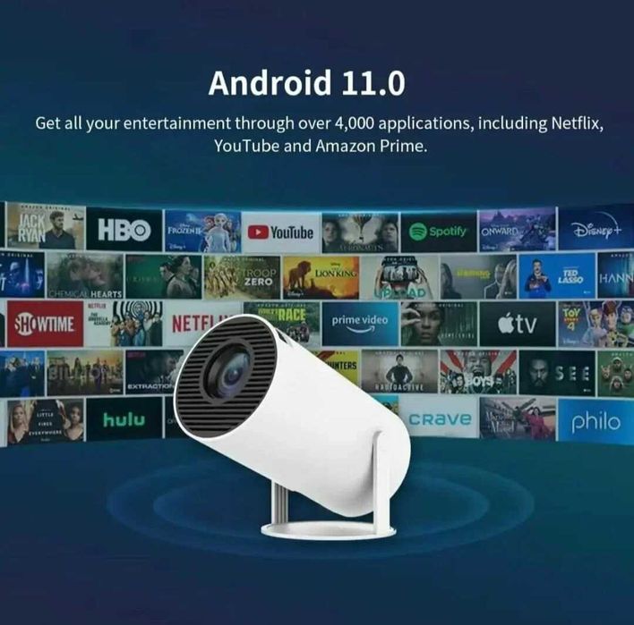 Мини проектор домашний кинотеатр Android Wi-Fi Full HD HDMI HY300